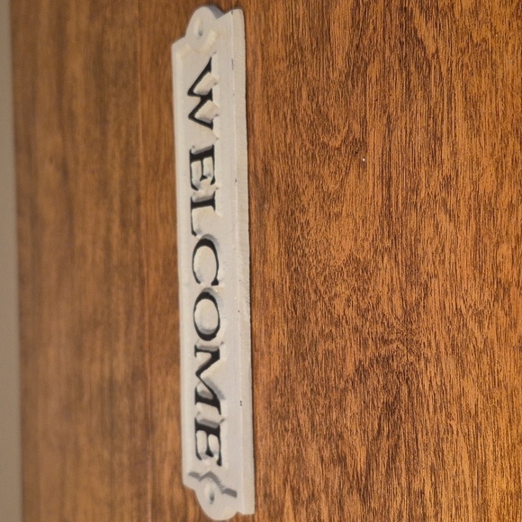 ABBOTT Cast Iron "Welcome" Sign Home Decor - Picture 5 of 15